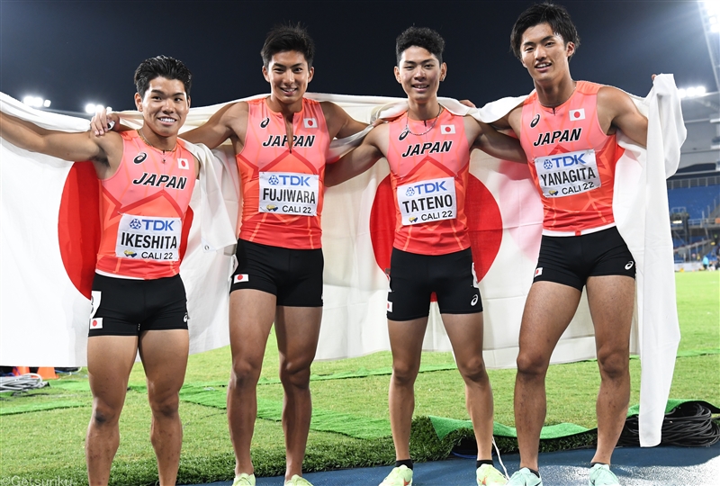 男子4×100ｍＲで日本が初の金メダル！ 女子10000ｍ競歩の大山藍、柳井綾音は銀＆銅 ハンマー投の村上来花も銅メダル獲得／U20世界選手権DAY5