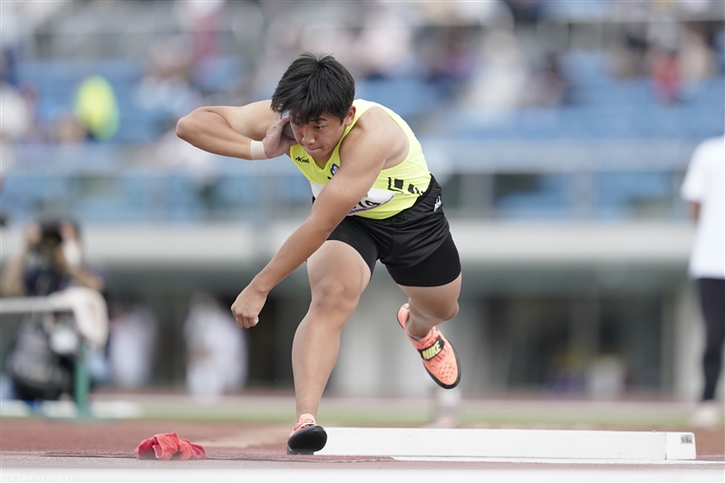 男子砲丸投は石丸大智が圧倒的なパフォーマンスで日本一 14ｍ93の自己新Ｖ／福島全中