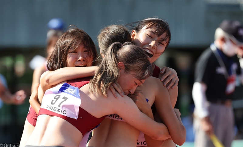 立命大が歓喜のマイルリレー連覇！山本亜美は400mHと2冠に涙／日本IC