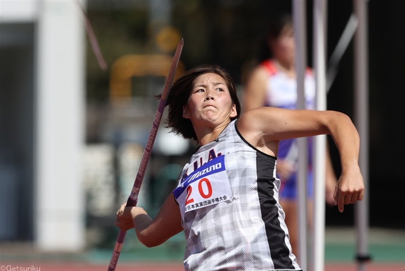 長麻尋が女子やり投制す 高3以来の日本一「60ｍは見えています」／全日本実業団