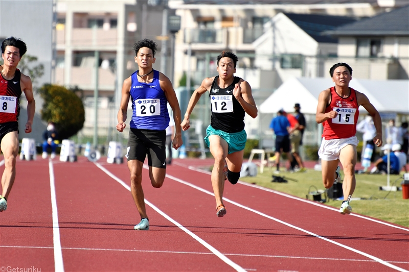 勝瀬健大100ｍ7年ぶり自己新 50mイベントでは坂井隆一郎や多田修平が小学生と激突／日本記録挑戦会