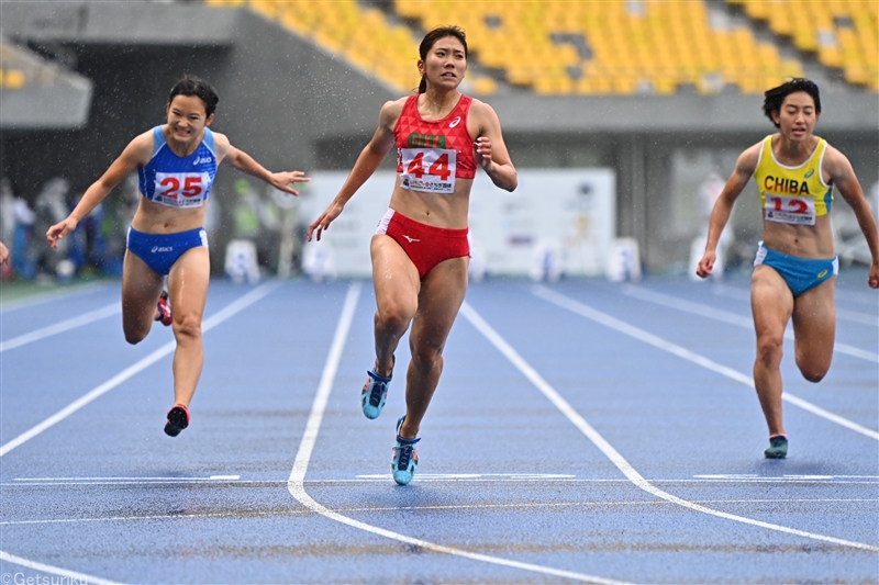 100ｍ兒玉芽生が順当に決勝へ「思ったより良くない」／栃木国体