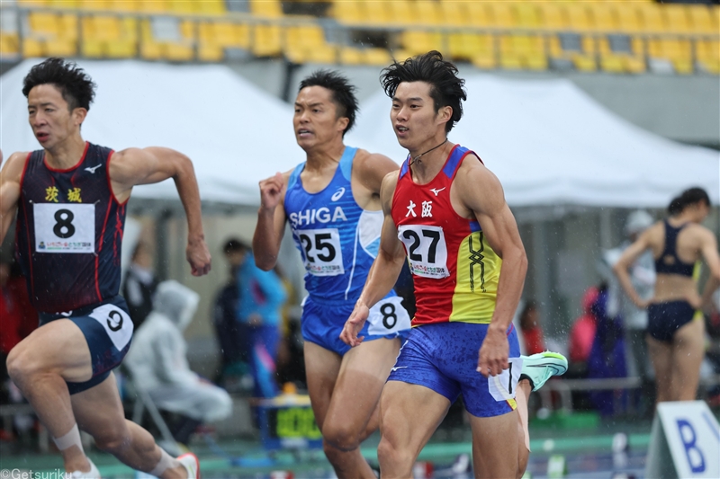 100ｍ坂井隆一郎が決勝へ「準決勝はスタートだけ決められた」／栃木国体