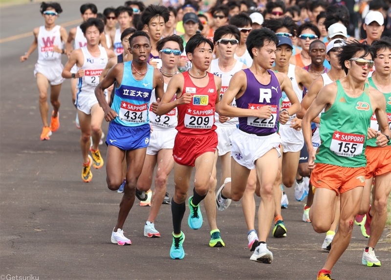 城西大V字回復の3位で2年ぶり復帰「ホッとしています」1年生・斎藤が好走／箱根駅伝予選会