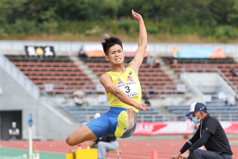 U16走幅跳は全中王者・佐々木景亮が7ｍ02大会新V「地元の応援の力があったからこその優勝」／U18・16大会