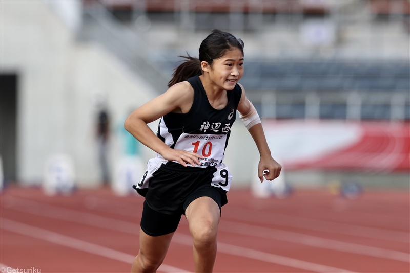 【女子100m】三好美羽（神辺西中2）11秒89＝中2歴代3位タイ