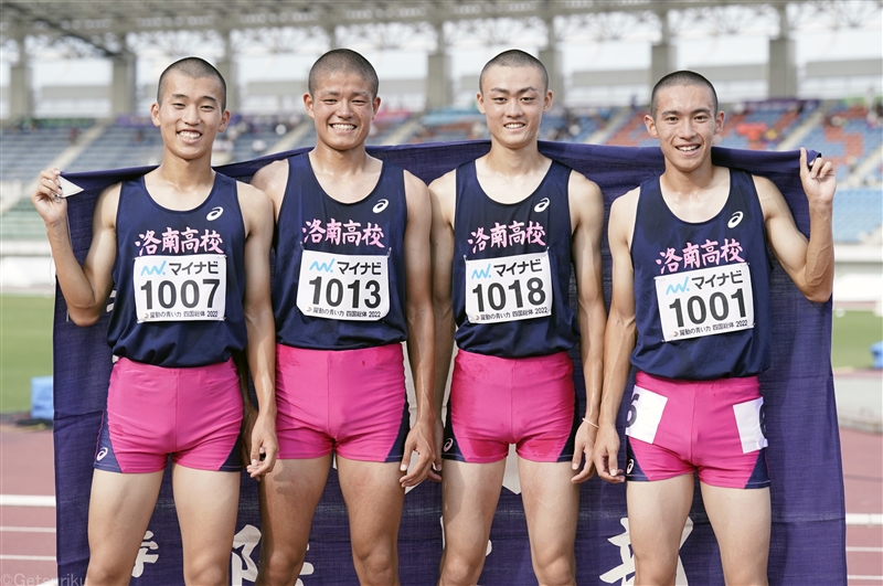 洛南高が39秒34の男子4×100ｍＲ高校新！！５年ぶり0.23秒も塗り替える快記録！／エコパトラックゲームズ