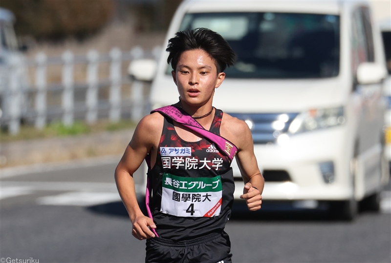 國學院大・青木瑠郁が1年生区間賞デビュー！「錚々たるメンバーの中で取れた」／全日本大学駅伝