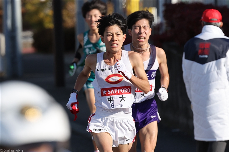 吉居大和が2区区間賞！中大勢では藤原正和監督以来20年ぶりの快挙「仲間が待ってくれていたのでがんばれた」／箱根駅伝