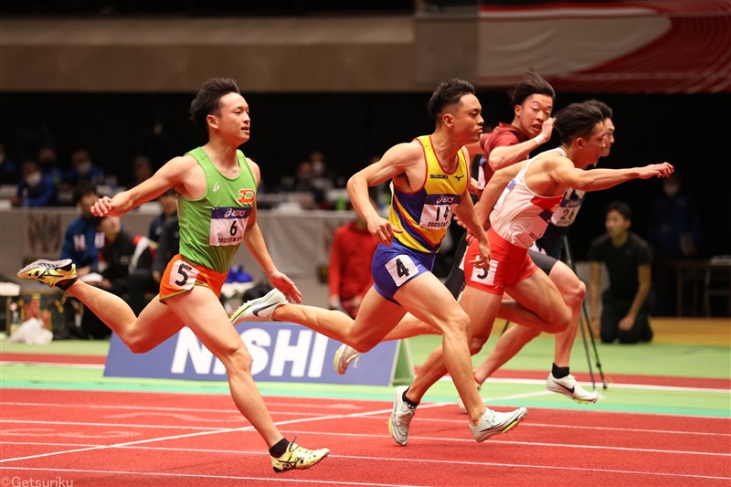 60mは竹田一平が初タイトル「優勝しないといけないと思った」飯塚翔太と練習し成長実感／日本選手権室内