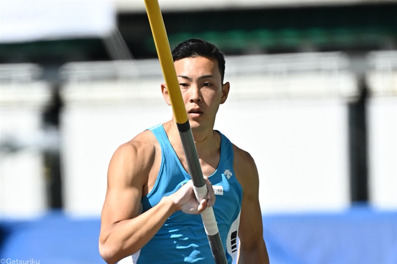 棒高跳・石川拓磨がフランスの室内競技会で8位 山本聖途は記録なし