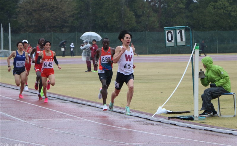 早大・山口智規が三浦龍司らに先着3000m7分57秒68「勝ち切れてうれしい」25年世界陸上がターゲット