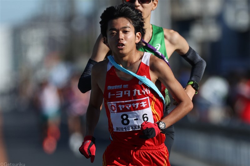 20歳・河野琉威が自己新1時間2分51秒でV！4位まで3秒以内の接戦制す 男子10㎞は高1・椙山が29分30秒でV／玉名ハーフ