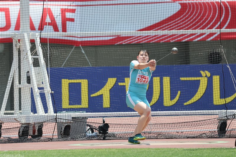 ハンマー投・村上来花が63m68のU20日本新！大ケガ乗り越え2年ぶり自己新