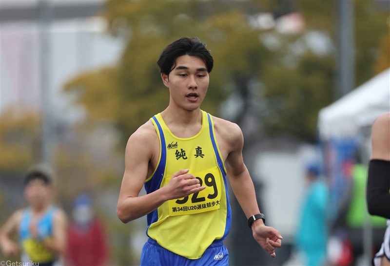 【男子5000m競歩】浜田理温（純真高3）20分03秒79＝高校歴代10位