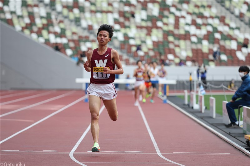 3000m障害・早大主将の菖蒲敦司がV「世界に行きたい」同学年の三浦龍司の背中追いかける／六大学対校