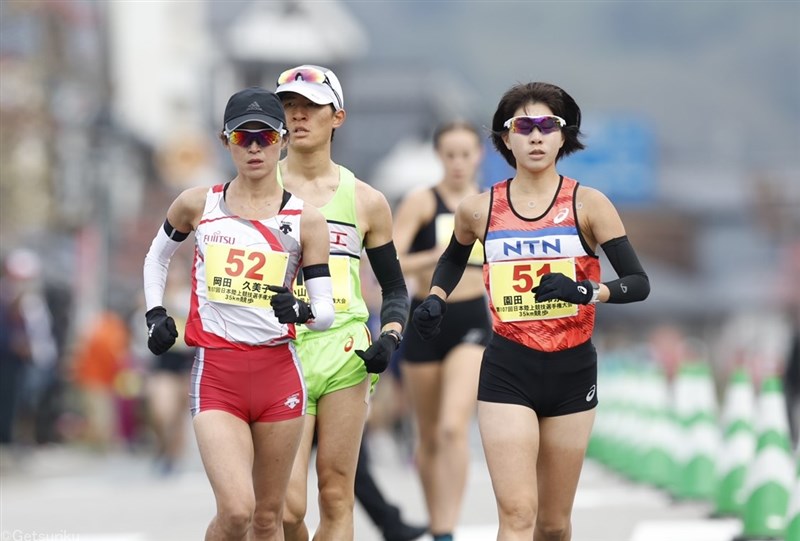 岡田久美子 35km初挑戦で日本新！ブダペスト世界陸上内定つかむ 2位・園田世玲奈も派遣設定突破／日本選手権35km競歩