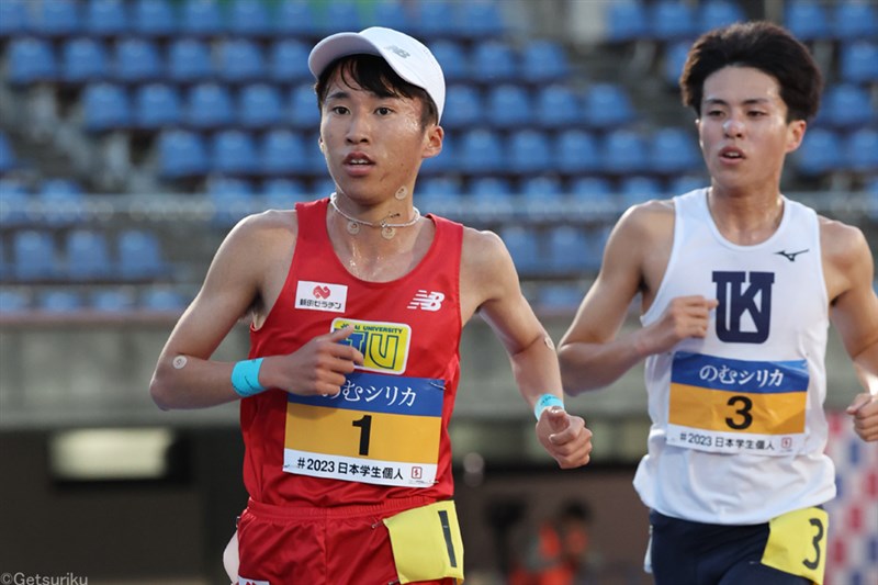 ユニバ10000m選考は異例の2人レース！城西大の山本唯翔が関大・亀田仁一路を抑える／学生個人