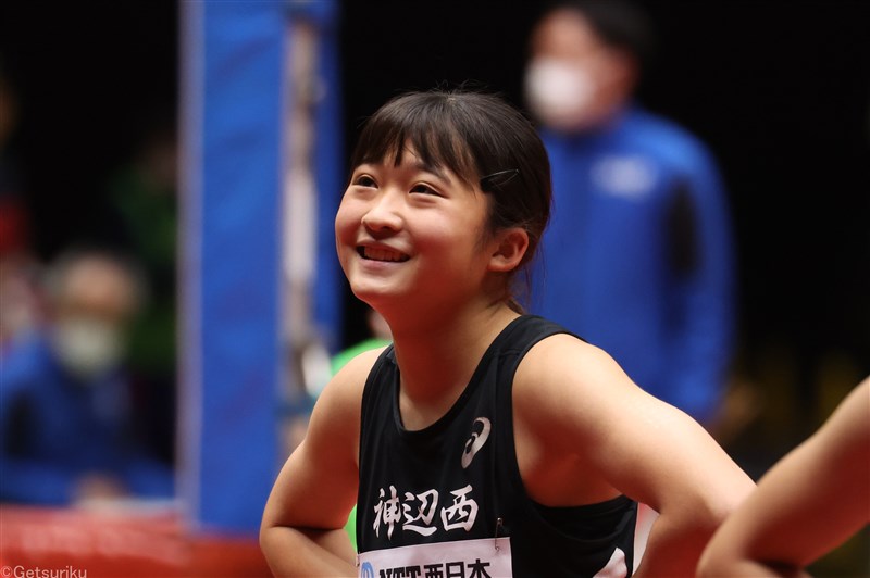 【女子100ｍ】三好美羽（神辺西中2）12秒05＝中2歴代7位タイ