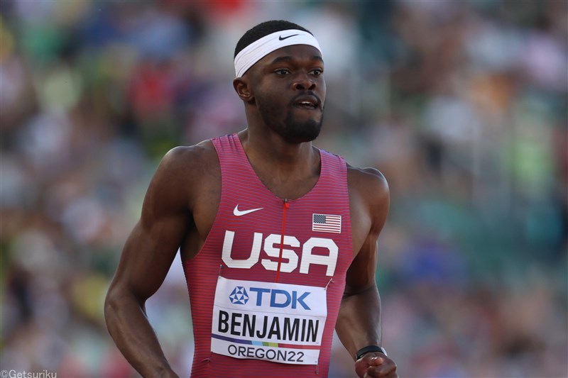 男子400mHのライ・ベンジャミンが今季世界最高の47秒74！　男子100mチャールストン9秒87w ノーマンは10秒02／マウントサック・リレー