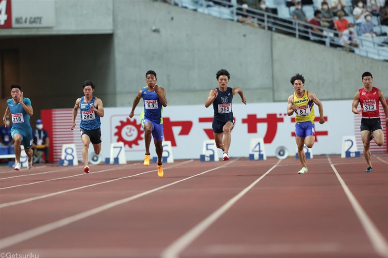 サニブラウン！桐生！多田！坂井！ 男子100mの4人が日本選手権のキービジュアルに登場
