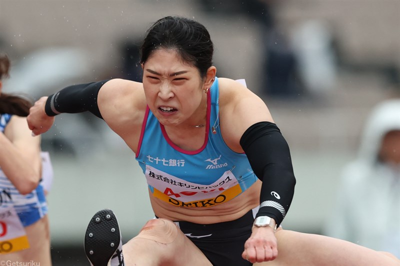 100mH青木益未12秒台で2位、日本記録持つ福部真子は3位／織田記念