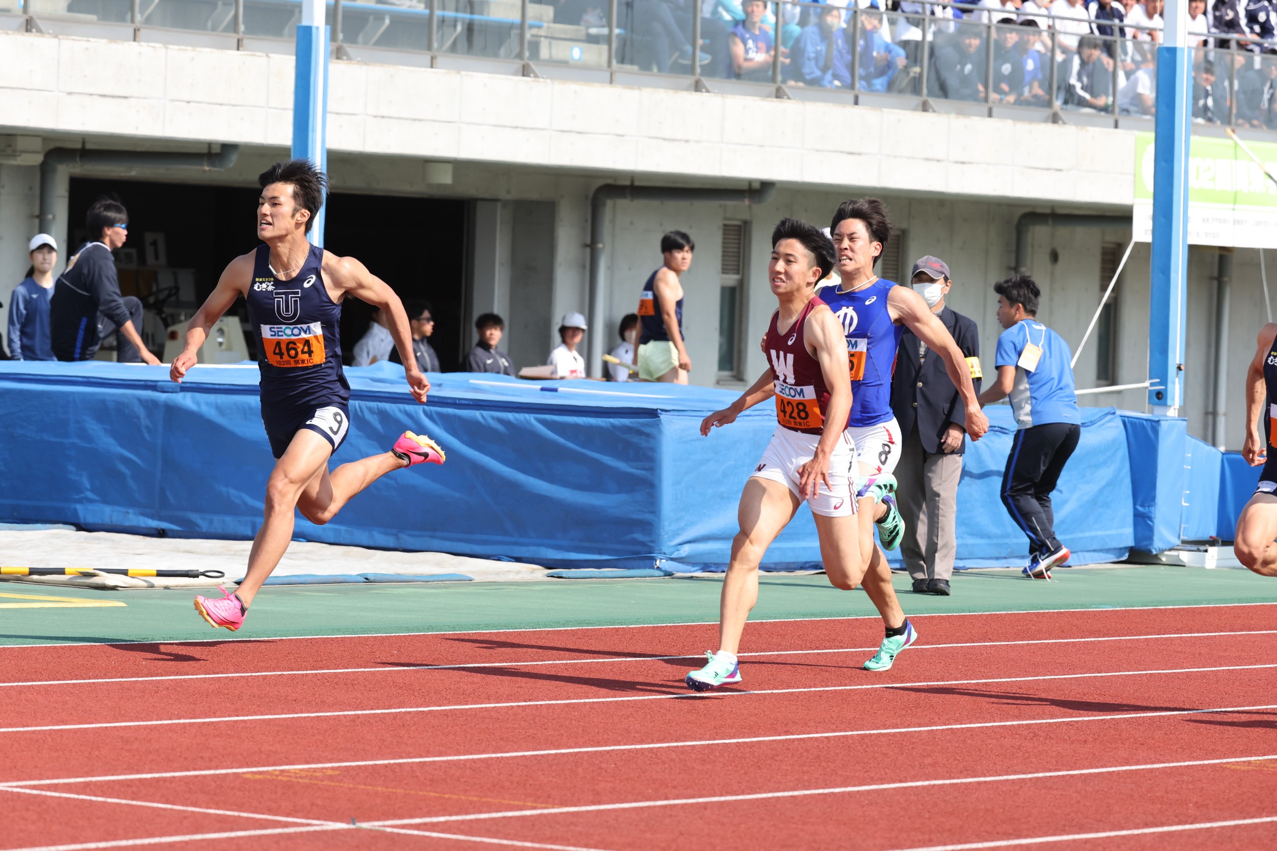 栁田大輝が100m連覇！追い風参考10秒09も「バラバラの走り」9秒台出せず悔しさ／関東IC