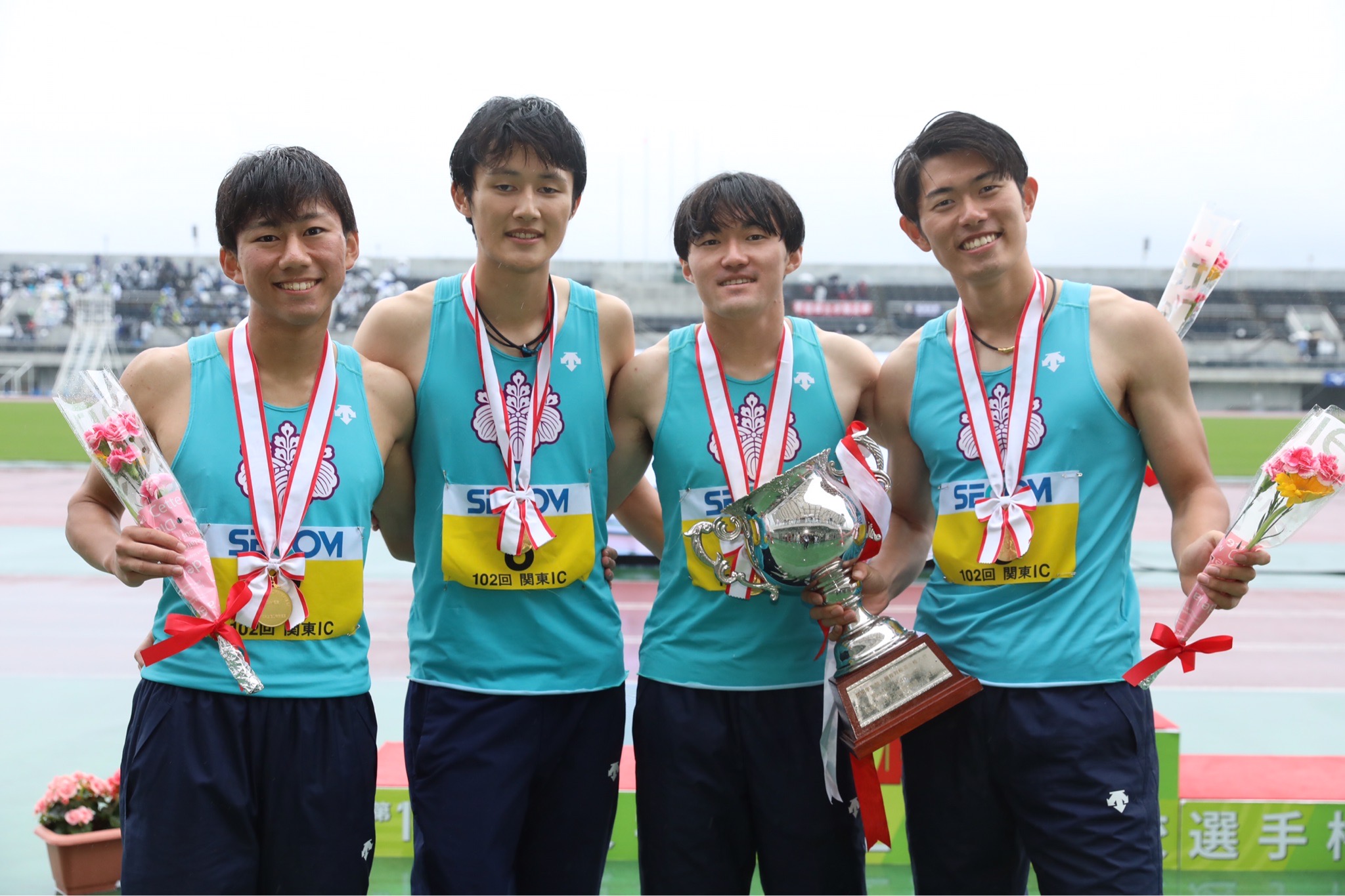 筑波大13年ぶりマイルリレー制覇！鵜澤飛羽が高2以来の激走／関東IC