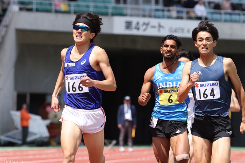 800m根本大輝が1分46秒78でV！今季で引退覚悟「全員に勝って終わりたい」／静岡国際