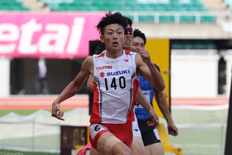 400m佐藤拳太郎8年ぶりの自己新！日本歴代7位の45秒31「世界の決勝で戦いたい」／静岡国際