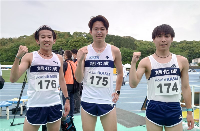 旭化成ルーキー3人が5000mに出場 井川龍人13分56秒37「1万m日本選手権で先頭争いを」／GGのべおか