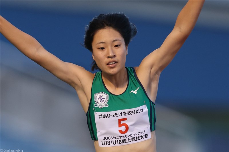 【女子三段跳】田口侑楽（国際学院3）12ｍ81＝高校歴代7位