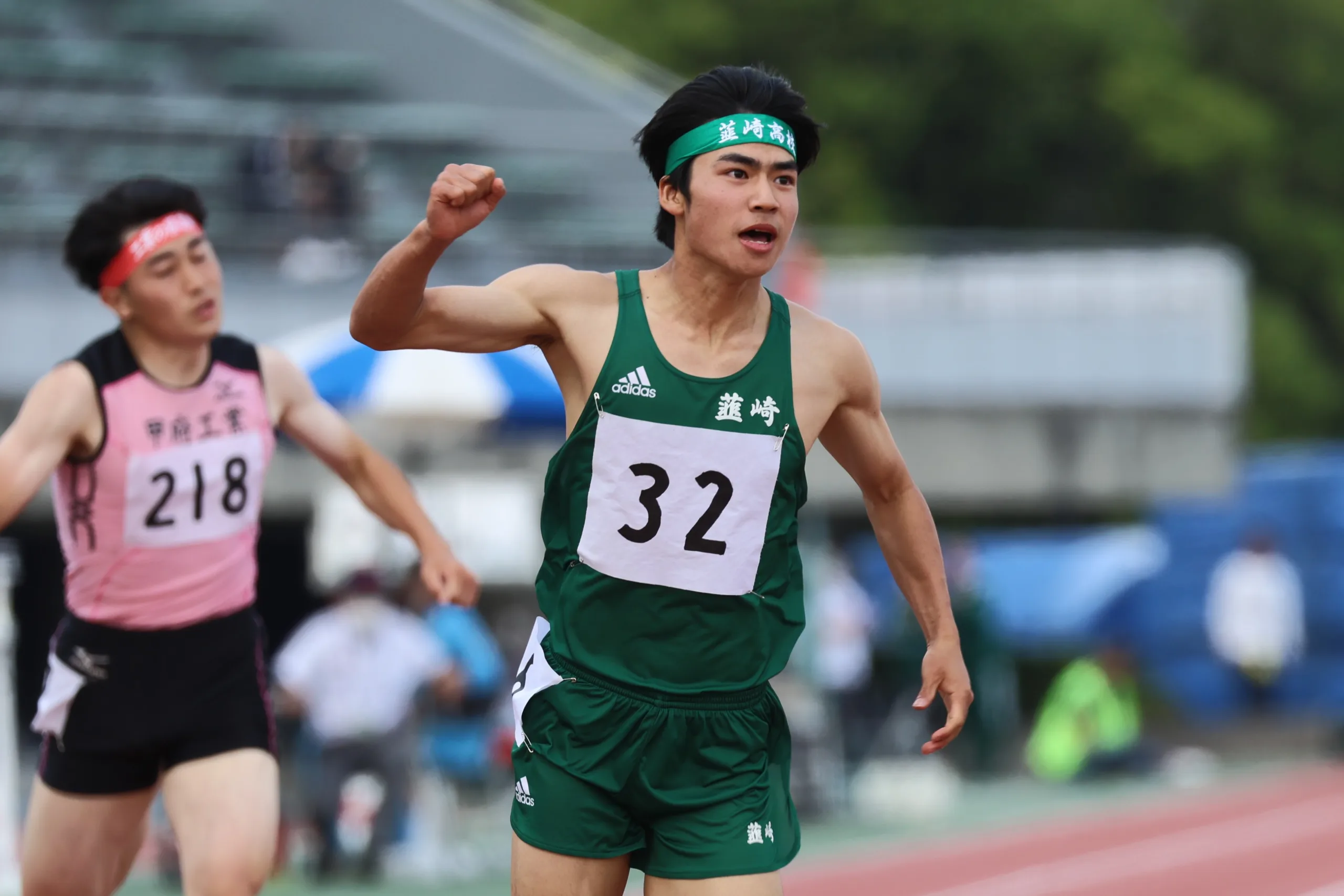 入月誠ノ介が男子短距離個人3冠！200ｍは大会新21秒53／IH山梨県大会