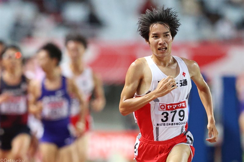 好調の塩尻和也が男子5000m初V 「今回の結果で世界選手権に近づく」／日本選手権