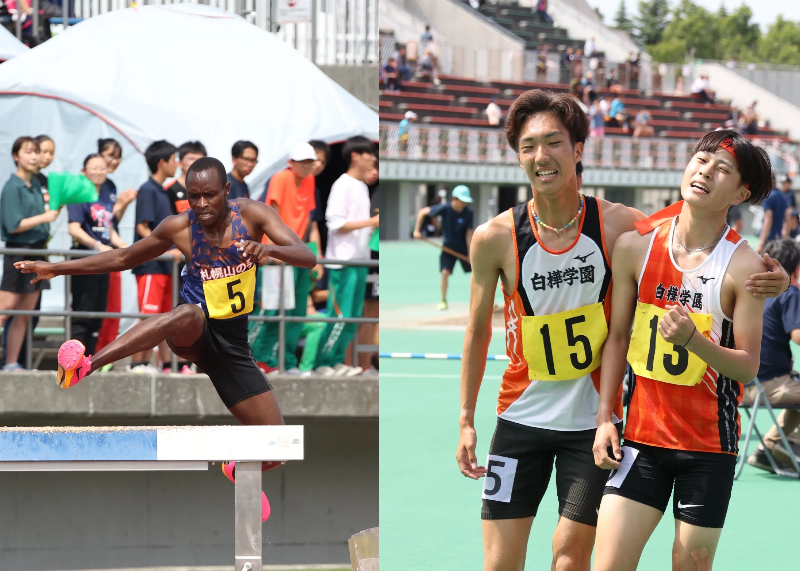 3000m障害は留学生・ケネスが道高校国際新で制す！2位・関雄也、3位・黒川遙斗も9分20秒切りの大会新／IH北海道