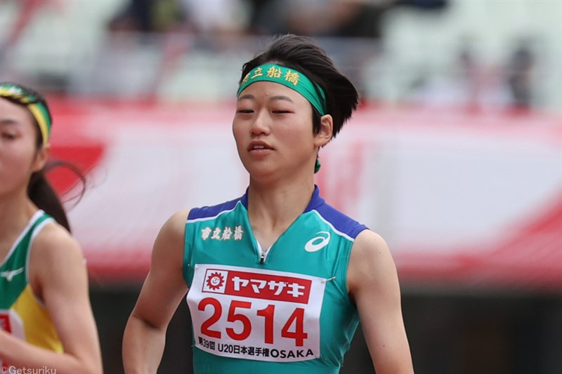女子200mは高2・杉本心結が23秒96！ 社会人・学生を抑える大金星／U20日本選手権