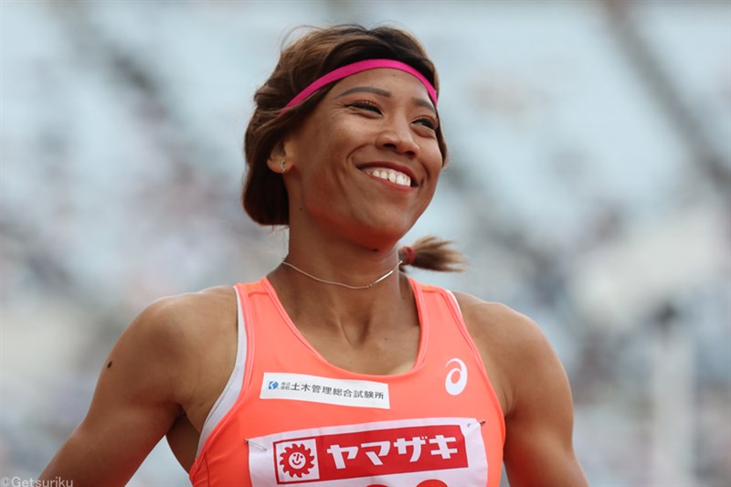 君嶋愛梨沙 200m日本歴代3位タイの23秒17!! 100mに続いて2冠／日本選手権