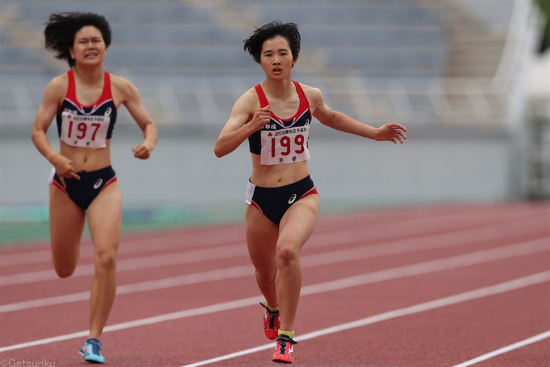 京都橘勢が好発進！400m・福井彩乃が自己新55秒23でV 4継は45秒48の近畿高校新／IH近畿