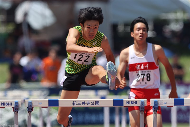 男子400mH・橋本諒生が50秒96でV！ライバルと「49秒台対決ができるように」女子は瀧野未来が連覇／IH近畿