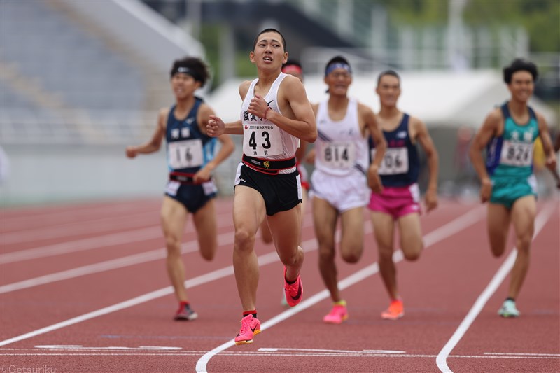 落合晃がMVPつかむ800ｍ高2歴代3位の1分49秒40！女子800mは久保凛が2分06秒19で1年生V／IH近畿