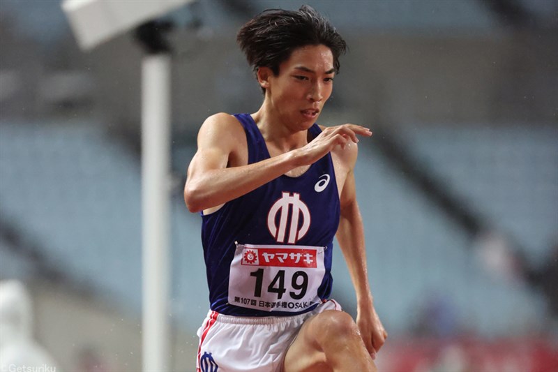 3000m障害・三浦龍司3連覇で世界陸上内定 今大会第1号 DLパリ出場へ「手応えつかみたい」／日本選手権