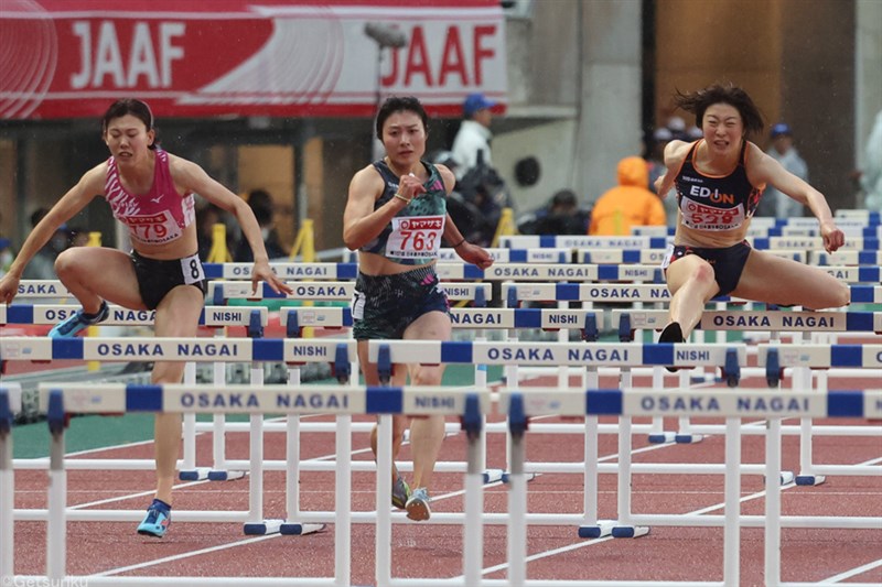 100mH日本記録保持者・福部真子12秒台連発で決勝へ「全力を出したい」／日本選手権