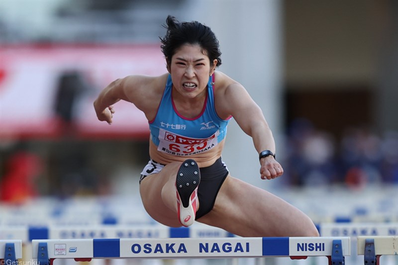 青木益未 同タイムで2位！12秒台の激闘「僅差だったので勝ちたかった」／日本選手権