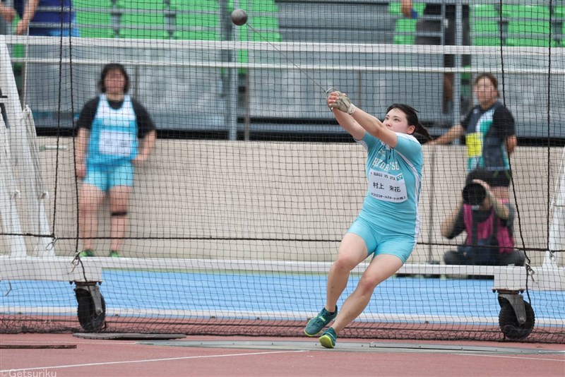 ハンマー投・村上来花が63m35で初優勝！初のシニア国際大会へ「楽しみたい」／実業団学生対抗