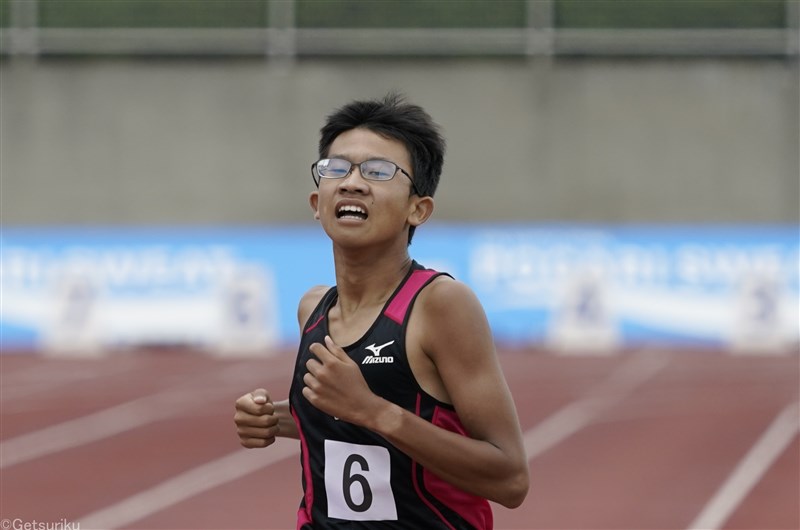 【男子1500m】田中悠大（岩出二中3）3分50秒10＝中学歴代3位