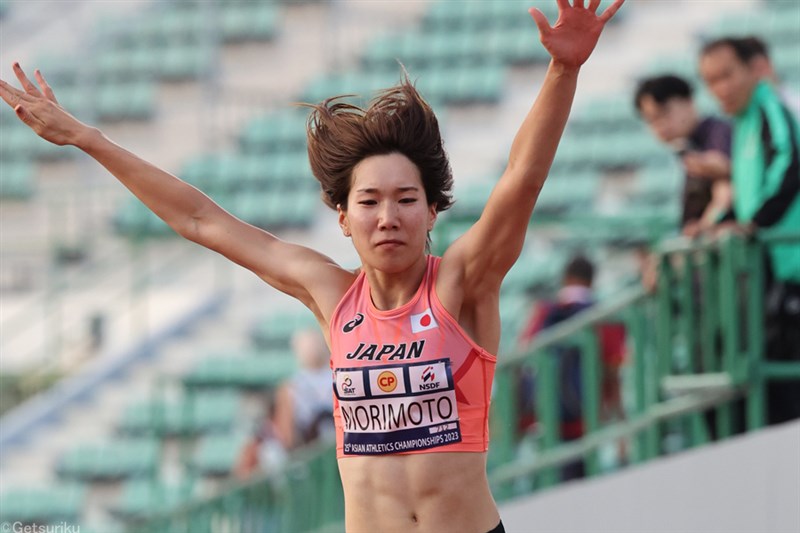 三段跳・森本麻里子が6回目14m06で劇的逆転V！「アジアを獲って世界陸上へ」実現／アジア選手権