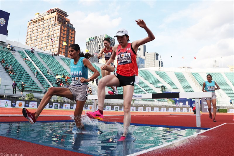 女子3000ｍ障害の吉村玲美がスパート争い制して銅メダル 「2000mまでレースを作れた」／アジア選手権