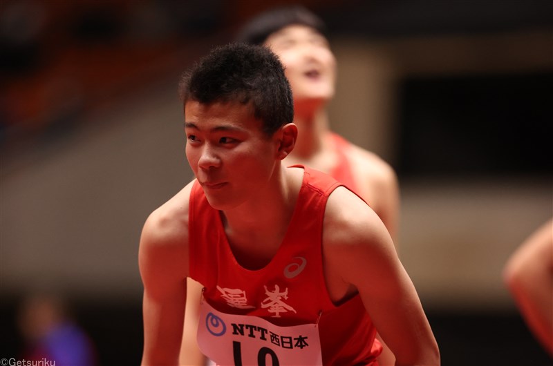 【男子100ｍ】安田夢雄生（HRC／中3）10秒61＝中学歴代3位タイ