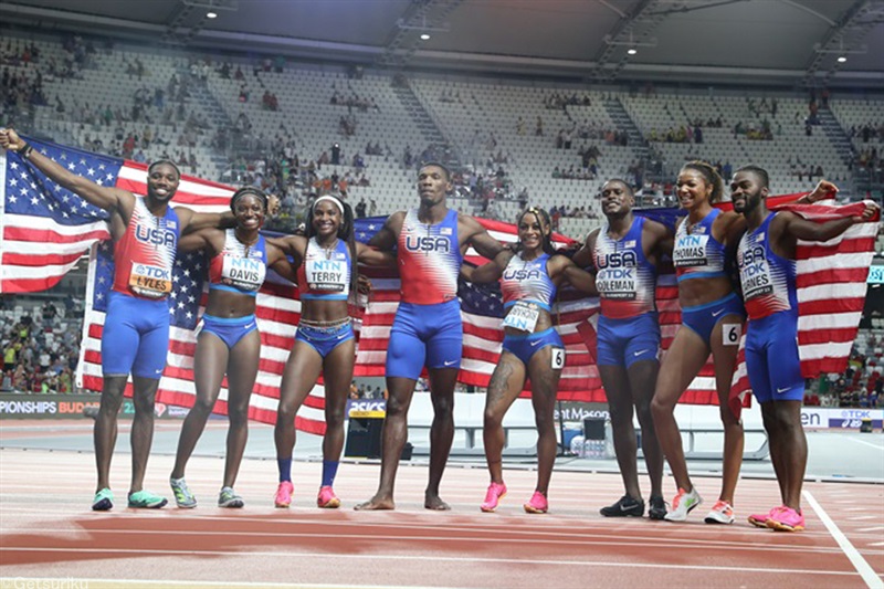 米国が16年ぶりに男女4×100ｍR制す！棒高跳はデュプランティスが貫禄／世界陸上Day8