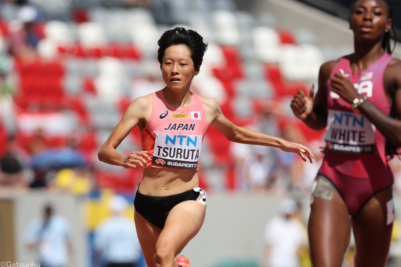 鶴田玲美が200m初の世界舞台！予選突破ならずも23秒49で6着／世界陸上
